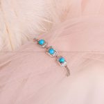 دستبند فیروزه زنانه کد 8201