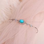 دستبند فیروزه زنانه کد 8206