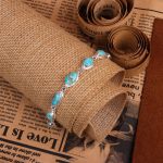 دستبند فیروزه زنانه کد 8218