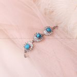 دستبند فیروزه زنانه کد 8220