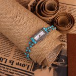 ساعت نقره و فیروزه زنانه کد 8223