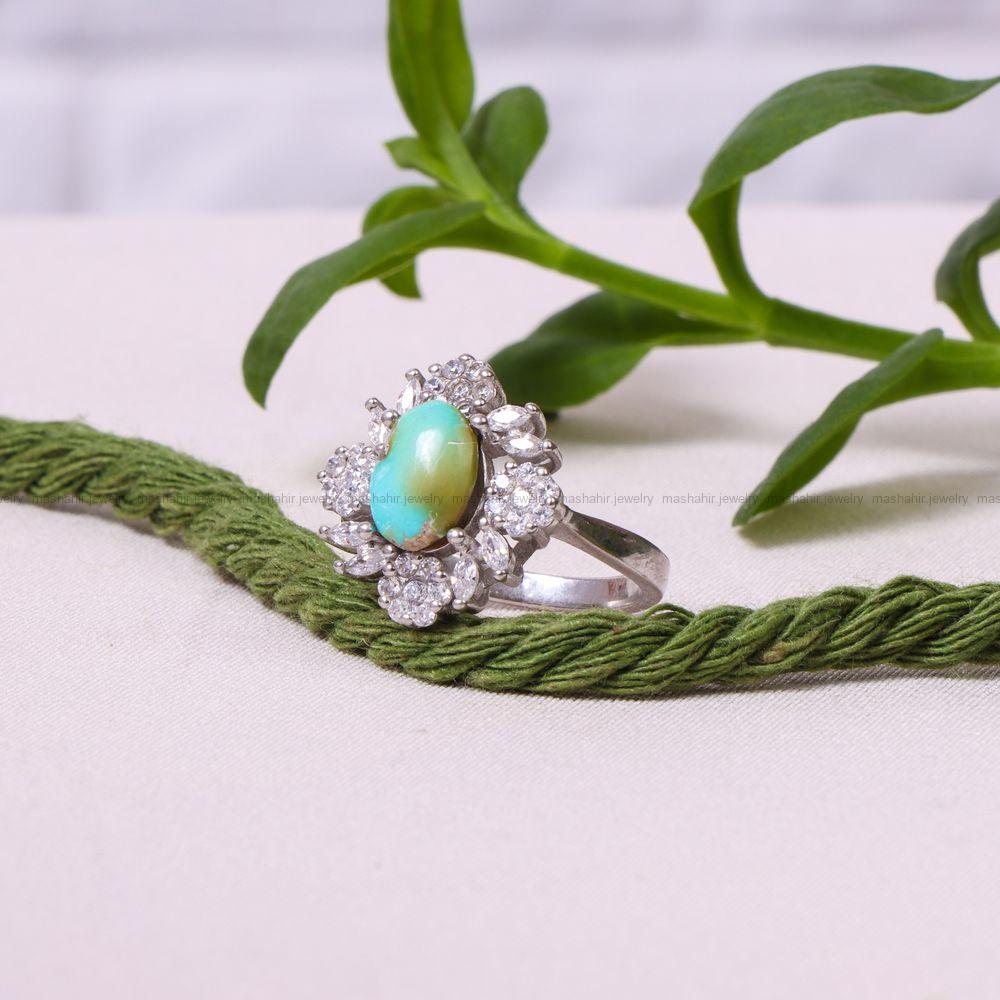 انگشتر فیروزه شجری زنانه کد 8282