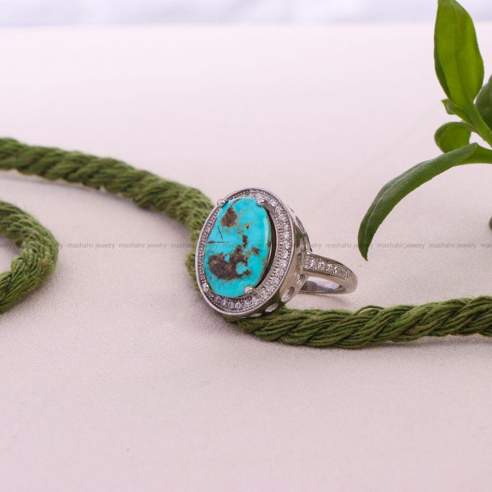 انگشتر فیروزه شجری زنانه کد 8289