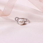 انگشتر طرح مروارید زنانه کد 8307