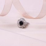 انگشتر یاقوت کبود زنانه کد 8312