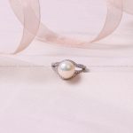 انگشتر طرح مروارید زنانه کد 8315