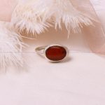 انگشتر عقیق یمن زنانه کد 8319