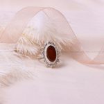 انگشتر عقیق یمن زنانه کد 8321