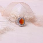 انگشتر عقیق یمن زنانه کد 8342