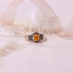 انگشتر عقیق یمن زنانه کد 8347