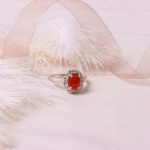 انگشتر عقیق یمن زنانه کد 8349