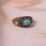 انگشتر فیروزه شجری زنانه کد 8358