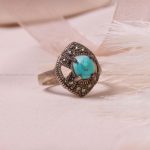 انگشتر فیروزه شجری زنانه کد 8362