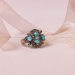 انگشتر فیروزه شجری زنانه کد 8363