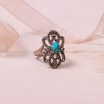 انگشتر فیروزه شجری زنانه کد 8368