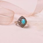 انگشتر فیروزه شجری زنانه کد 8373