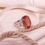 انگشتر الکساندریت زنانه کد 8396