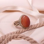 انگشتر عقیق یمن زنانه کد 8614