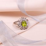 انگشتر زبرجد زنانه کد 8440