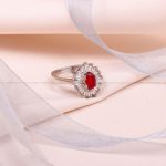انگشتر یاقوت سرخ زنانه کد 8442