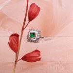 انگشتر زمرد سنتاتیک زنانه کد 8452