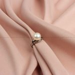 انگشتر طرح مروارید زنانه کد 8456