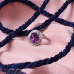 انگشتر آمیتیست زنانه کد 8463