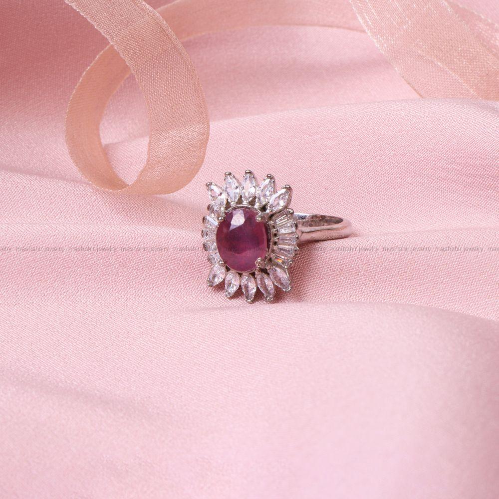 انگشتر یاقوت سرخ زنانه کد 8469