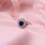 انگشتر یاقوت کبود سنتاتیک زنانه کد 8475