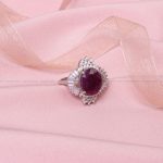 انگشتر یاقوت سرخ زنانه کد 8482