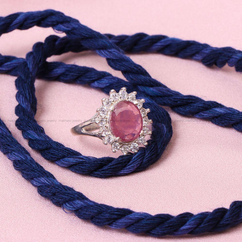 انگشتر یاقوت سرخ زنانه کد 8501