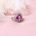 انگشتر آمیتیست زنانه کد 8506