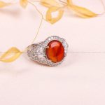 انگشتر عقیق یمن زنانه کد 8541