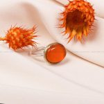 انگشتر عقیق زنانه کد 8568