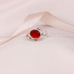 انگشتر عقیق زنانه کد 8585