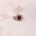 انگشتر عقیق زنانه کد 8586