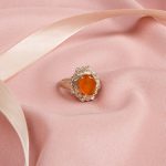 انگشتر عقیق یمن زنانه کد 8594