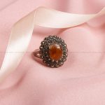 انگشتر عقیق یمن زنانه کد 8598