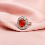 انگشتر عقیق یمن زنانه کد 8604