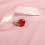 انگشتر عقیق یمن زنانه کد 8610