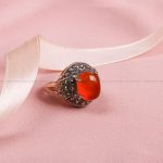 انگشتر عقیق یمن زنانه کد 8613