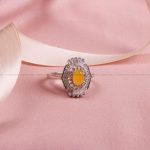 انگشتر شرف الشمس زنانه کد 8615