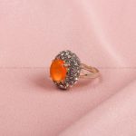 انگشتر عقیق یمن زنانه کد 8617