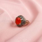 انگشتر عقیق یمن زنانه کد 8618