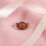 انگشتر عقیق یمن زنانه کد 8625