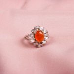 انگشتر عقیق یمن زنانه کد 8630