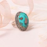 انگشتر فیروزه شجری زنانه کد 8640