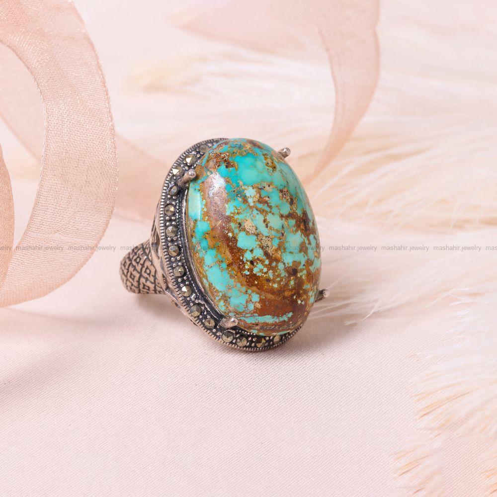 انگشتر فیروزه شجری زنانه کد 8641