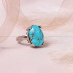 انگشتر فیروزه شجری زنانه کد 8667