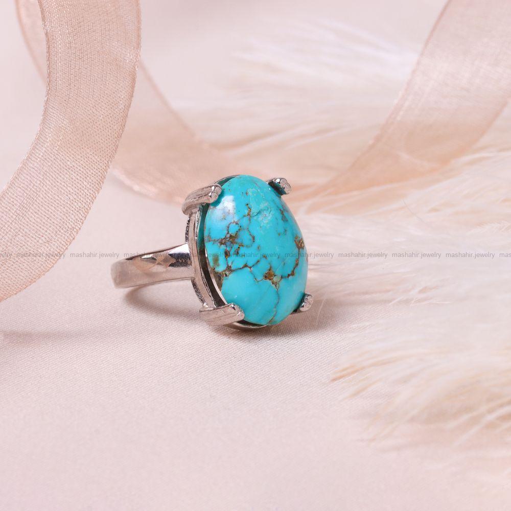 انگشتر فیروزه شجری زنانه کد 8667